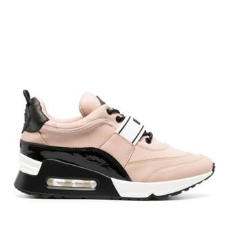 DKNY Aisilin Gold Air Cushion Glossy Accent Sneakers