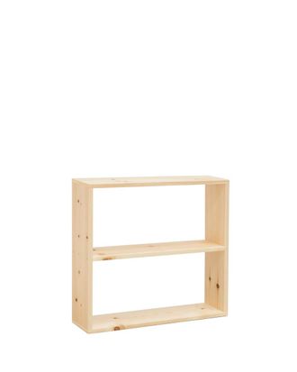 Deco Wood Estanter&iacute;a de madera maciza con 1 estante natural 80,2x73,1cm