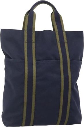 Herm&egrave;s Pre-owned Tote Bags, female, Blue, Size: ONE SIZE Pre-owned Vintage Tote Bag