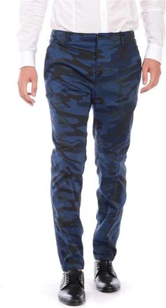 Daniele Alessandrini Jeans - Heren - Slim Fit Broeken - Blauw - M - Katoen - Broeken