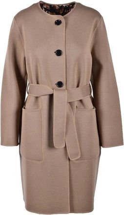 Fuzzi Reversible Virgin Wool Coat - Beige