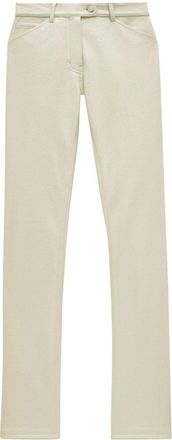 Courrèges Reedition five-pocket trousers - women - Cotton/Polyurethane/Elastane - 32 - Neutrals