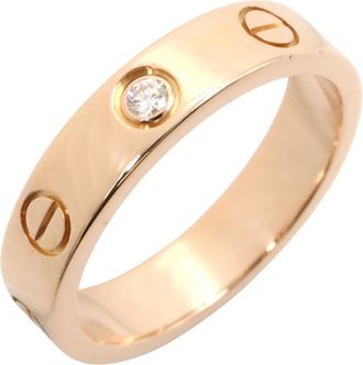 Cartier Gold Clear Pink Gold (18K) Band Ring (Pre-Owned)