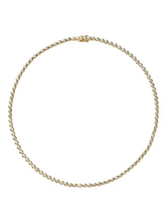 Missoma Tennis Round necklace - women - 18K Gold-Plated Recycled Brass/Cubic Zirconia - One Size