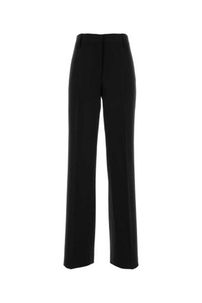 Versace Black Flat Front Pants