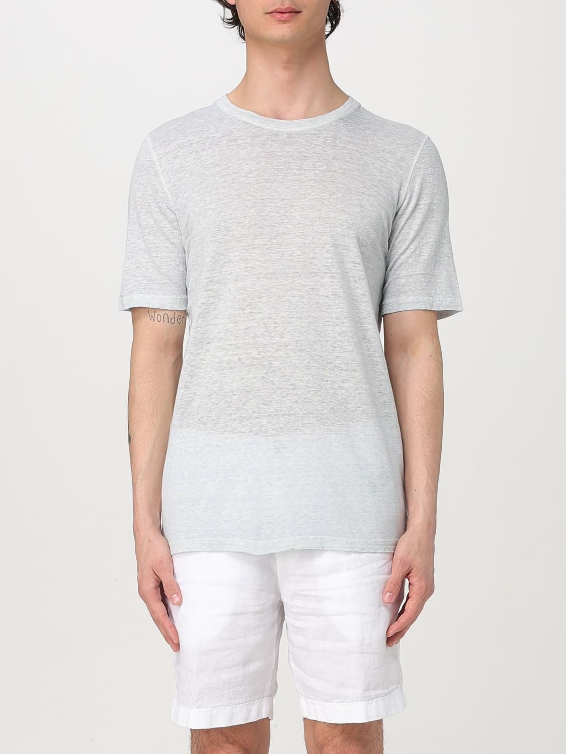 Tシャツ・カットソー 120% LINO Men T-shirt White 32ALIM7186000E90832ALIM S0050R 120% LINO: T-shirt men - White | 120% Lino t-shirt