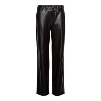 &Co Woman Houda Wijde Broek - Dames - Broeken - Bruin - Maat: 3XL Leer