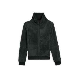 Freddy Felpa in pile sherpa con zip e collo alto