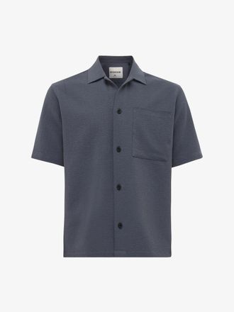 Genti Monogram Sunset Overshirt | Donkergrijs