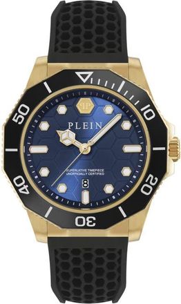Philipp Plein Aquastorm Silicone Strap Watch, 44mm in Blue Aquastorm at Nordstrom