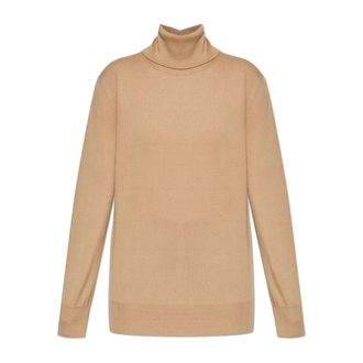 Jil Sander Turtlenecks, female, Beige, Size: XS Wool turtleneck