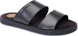 Base London Maven Leren Heren Sandalen Zwart