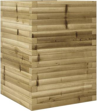 vidaXL Garden Planter 50x50x68.5 cm Impregnated Wood Pine Vidaxl