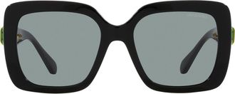 Swarovski 55mm Square Sunglasses in Black at Nordstrom