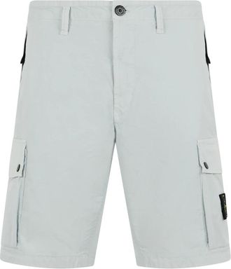 Stone Island Slim-fit Cargo Bermuda Shorts - Heren - Korte Broeken - Grijs - W33 - Katoen - Korte Broeken