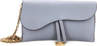 Dior Clutch Saddle Chain - Blu