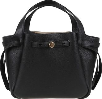 Tory Burch Zwarte Shopper Tas met Riem Accent - Dames - Handtassen - Zwart - ONE Size - Leer - Tassen