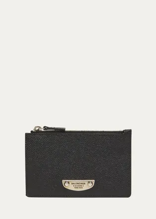 Balenciaga Mens Le City Uptown Leather Card Holder
