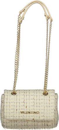 Mario Valentino Tassen, Dames, Beige, ONE Size, Polyester, 2-Handle Chain Shoulder Bag
