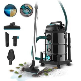 Cecotec Cecotec Aspirador De S&oacute;lidos Y L&iacute;quidos De Metal Con Cable De 30l Conga Rockstar Wet & Dry Steel Pro Tool Neo. 1600w