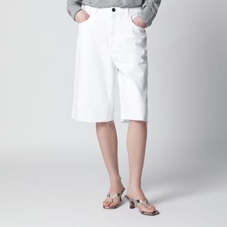 R&oacute;he White cotton bermuda shorts
