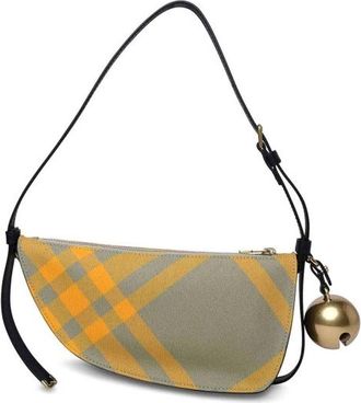 Burberry Embroidered Canvas Mini Shield Shoulder Bag