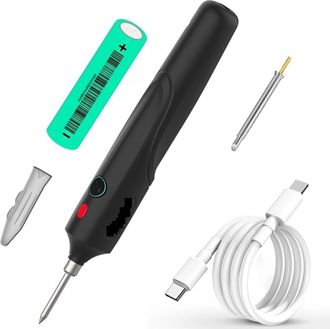 OEM Soldador Inal&aacute;mbrico De 8 W Con Control De Temperatura De Tres Velocidades, Soldador Recargable Con Bater&iacute;a Extra&iacute;ble, Herramienta De Soldadura Electr