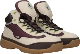 Dior Mens Beige Leather Ankle Boots