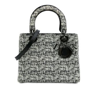 Dior Pre-owned Dior Medium Tweed Lady Dior Ladies 02-MA-0173