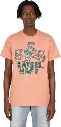 Butter Sessions Tops, Heren, Oranje, S, Katoen, Rätselhaft T-Shirt