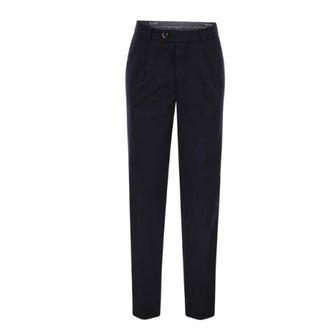 Brunello Cucinelli Brunello Cucinelli, Suit Trousers, male, Blue, Size: 2XL Leisure Fit Trousers