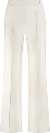 Nukus Jill Scuba Broek - Dames - Wijde Broeken - Beige - XL - Broeken
