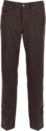 Tom Ford Brown Flat Front Pants
