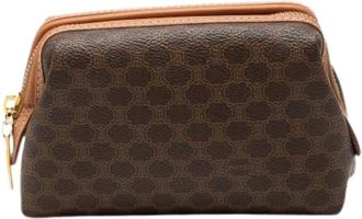 Celine Pre-owned Clutches, female, Brown, Size: ONE SIZE Pre-owned Coated Canvas Pouch
