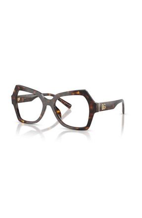 Dolce & Gabbana 52mm Butterfly optical glasses in Tortoise at Nordstrom