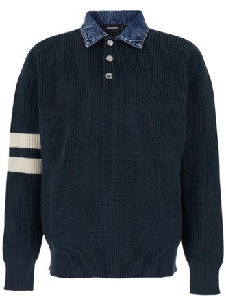 Dsquared2 Blue Cotton Sweatshirt