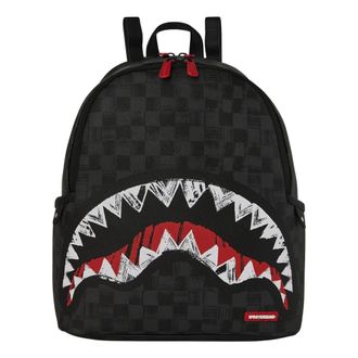 Sprayground Sprayground, Tassen, unisex, Zwart, ONE Size, Scribble Shark Savage Rugzak