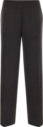 Max Mara Womens Arno - Viscose And Wool Trousers - Grey - Size Medium
