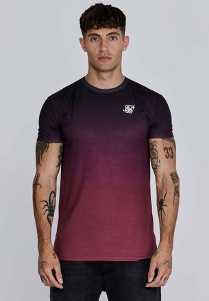 Siksilk T-Shirt SIKSILK Siksilk T-Shirt Graphic Fade T-Shirt, Herren, Gr. XL, blau, Obermaterial: 95% Polyester PES. 5% Elasthan EL., Shirts T-Shirt