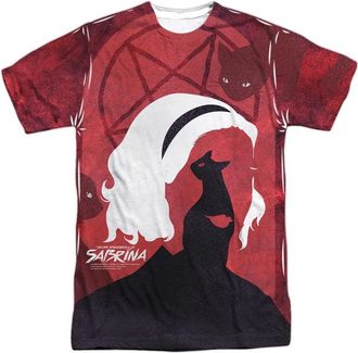 Gildan Chilling Adventures Of Sabrina Cats Short Sleeve Adult Poly Crew Tee / T-Shirt