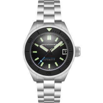 Spinnaker Piccard Automatic Bracelet Watch, 45mm in Black at Nordstrom