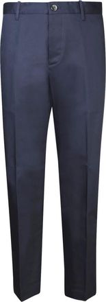 Nine In The Morning Geklede Broek - Heren - Chinos - Blauw - M - Leer - Broeken