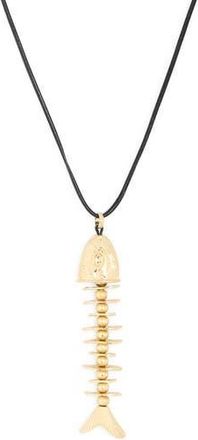 Eye Candy Los Angeles Sea Bone Pendant Necklace in Gold at Nordstrom Rack