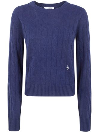 Sporty & Rich Src Cableknit Cashmere Sweater