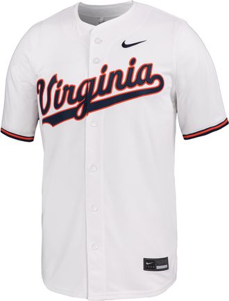 Nike Virginia Nike Mens Dri-FIT College Limited Baseball Jersey in White | P33621J609UNVA-VIR