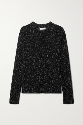 Gabriela Hearst Pullover In Seta Con Perline Jan - Nero