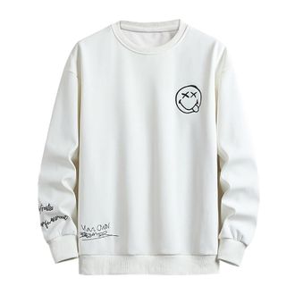 Generic Mens Sweatshirts No Hood,Half Zip Sweatshirt Men 1/4 Pullover Sweaters Casual Crewneck Jumper Shirts Long Sleeve Slim Fit Mens Park Jersey No Hood Cre