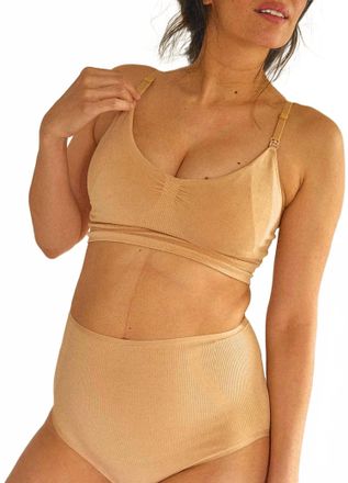 Hatch Essential Nursing And Pumping Bra In Sand