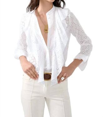 Barbara Bui Broderie Anglaise Shirt In White