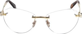 Bulgari Glasses, female, Yellow, Size: 57 MM Serpenti Forever Eyeglasses